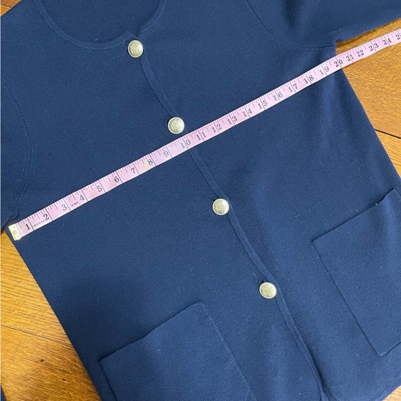 J. Crew | Giselle Sweater Blazer, Merino Wool Blend, Navy Blue, Small - Picture 13 of 15